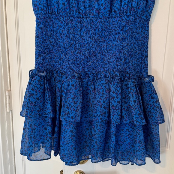 TCEC Blue Ruffle Mini Dress - Picture 3 of 5